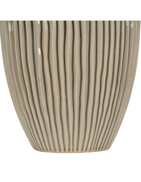 Affordable industrial style furniture Hill Interiors Pallida Collection Large Striped Vase 23944 for modern home decor, free sh