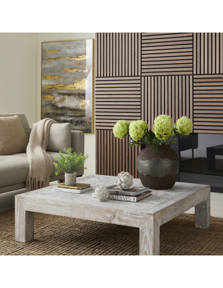 Affordable industrial style furniture Hill Interiors Rosemary Plant In Stone Effect Pot 22097 for modern home decor, free shipp