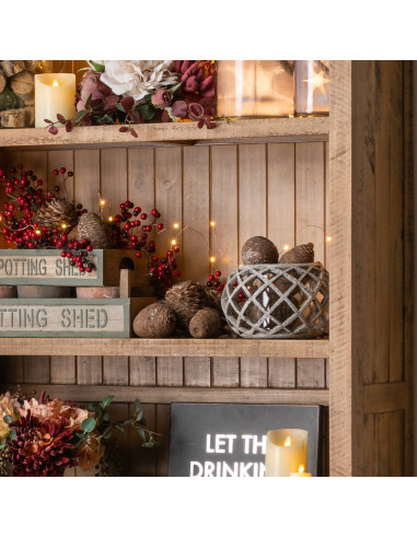 Affordable industrial style furniture Hill Interiors Round Ceramic Lattice Hurricane Lantern 19429 for modern home decor, free