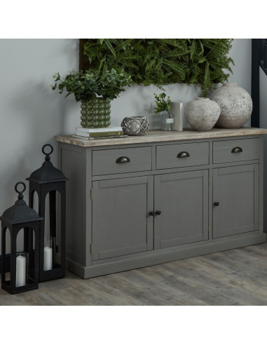 High-quality metal and wood construction of Hill Interiors SKU 19429 Round Ceramic Lattice Hurricane Lantern, detailed view for