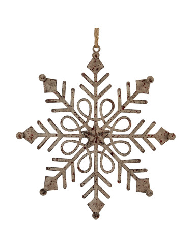 Buy Hill Interiors 24102 Rustic Hanging Gem Snowflake Decoration online in UK with fast delivery from FastDaddy UK, your furnit