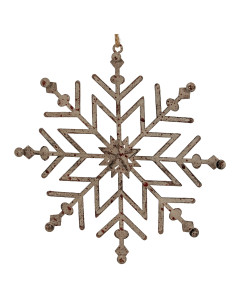 Hill Interiors Rustic Hanging Ice Snowflake Decoration 24101 - Authentic Hill Interiors furniture directly from FastDaddy UK. E 2