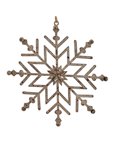 Buy Hill Interiors 24101 Rustic Hanging Ice Snowflake Decoration online in UK with fast delivery from FastDaddy UK, your furnit