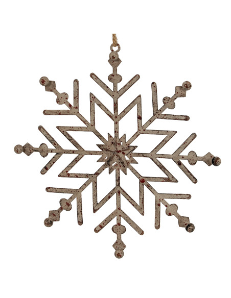 Buy Hill Interiors 24101 Rustic Hanging Ice Snowflake Decoration online in UK with fast delivery from FastDaddy UK, your furnit
