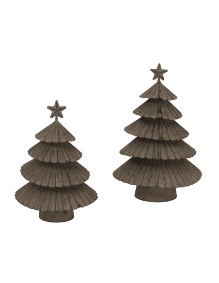 Affordable industrial style furniture Hill Interiors Rustic Metal Layered Tree With Star 24092 for modern home decor, free ship