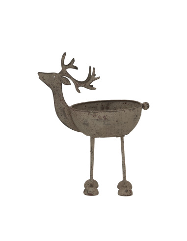Hill Interiors Rustic Metal Reindeer Bowl 24103 - Authentic Hill Interiors furniture directly from FastDaddy UK. Exclusive coll