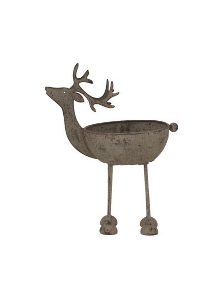 Hill Interiors Rustic Metal Reindeer Bowl 24103 - Authentic Hill Interiors furniture directly from FastDaddy UK. Exclusive coll