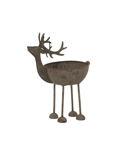 Buy Hill Interiors 24103 Rustic Metal Reindeer Bowl online in UK with fast delivery from FastDaddy UK, your furniture expert.