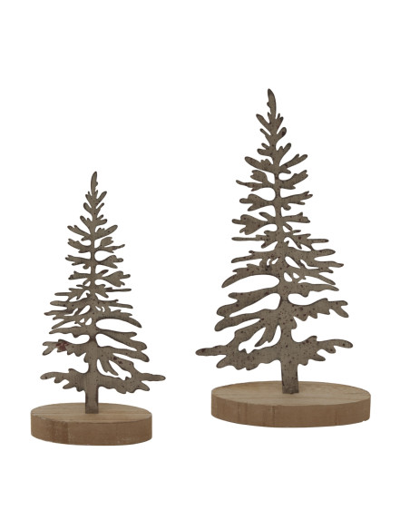 Affordable industrial style furniture Hill Interiors Rustic Silhouette Tree On Stand 24074 for modern home decor, free shipping