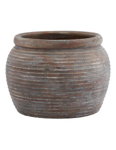 Hill Interiors Siena Brown  Diameter Rimmed Plant Pot 23302 - Authentic Hill Interiors furniture directly from FastDaddy UK. Ex