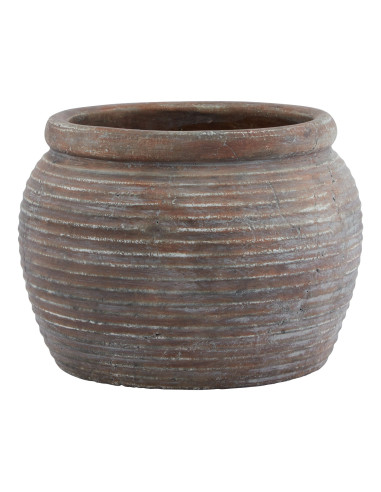 Hill Interiors Siena Brown  Diameter Rimmed Plant Pot 23302 - Authentic Hill Interiors furniture directly from FastDaddy UK. Ex