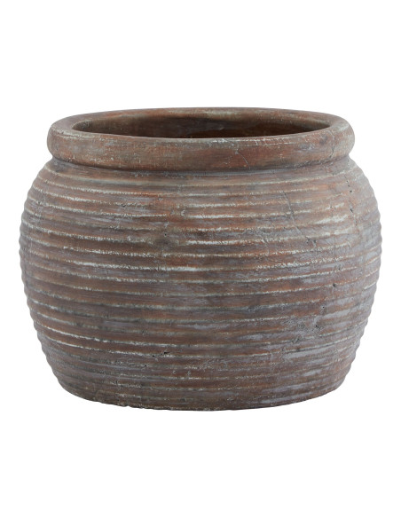 Hill Interiors Siena Brown  Diameter Rimmed Plant Pot 23302 - Authentic Hill Interiors furniture directly from FastDaddy UK. Ex