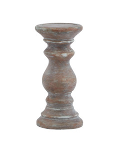 Hill Interiors Siena Small Brown  Column Candle Holder 23328 - Authentic Hill Interiors furniture directly from FastDaddy UK. E