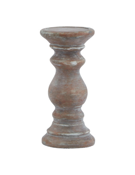 Hill Interiors Siena Small Brown  Column Candle Holder 23328 - Authentic Hill Interiors furniture directly from FastDaddy UK. E