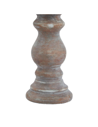 Affordable industrial style furniture Hill Interiors Siena Small Brown  Column Candle Holder 23328 for modern home decor, free
