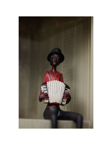 Affordable industrial style furniture Hill Interiors Sitting Jazz Band Squeeze Box 0263 for modern home decor, free shipping op