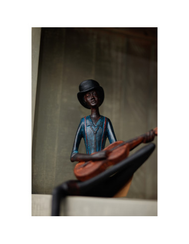 Affordable industrial style furniture Hill Interiors Sitting Jazz Band Strings 0262 for modern home decor, free shipping option