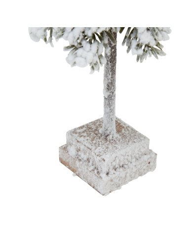 Affordable industrial style furniture Hill Interiors Small Snowy Cedar Tree On Wood Block 23563 for modern home decor, free shi