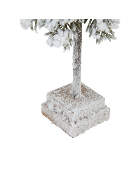 Affordable industrial style furniture Hill Interiors Small Snowy Cedar Tree On Wood Block 23563 for modern home decor, free shi