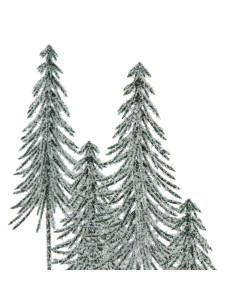 Hill Interiors Small Snowy Spindle Tree Quad In Wood Log 23565 - Authentic Hill Interiors furniture directly from FastDaddy UK. 2