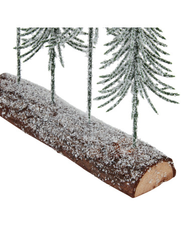 Affordable industrial style furniture Hill Interiors Small Snowy Spindle Tree Quad In Wood Log 23565 for modern home decor, fre