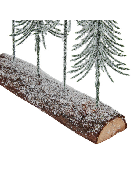 Affordable industrial style furniture Hill Interiors Small Snowy Spindle Tree Quad In Wood Log 23565 for modern home decor, fre