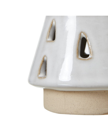 Affordable industrial style furniture Hill Interiors Small White Ceramic Cut-Out Tree With LED Lights 23231 for modern home dec