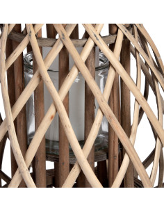 Hill Interiors Small Wicker Bulbous Lantern 18727 - Authentic Hill Interiors furniture directly from FastDaddy UK. Exclusive co 2