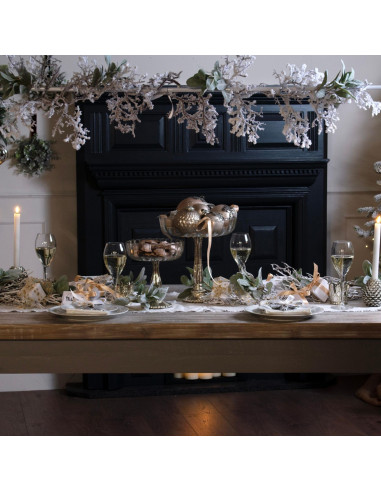 Affordable industrial style furniture Hill Interiors Snowy Garland 21195 for modern home decor, free shipping options and secur