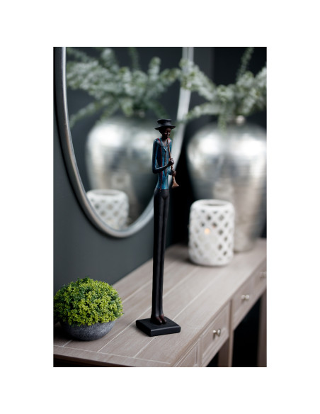 Affordable industrial style furniture Hill Interiors Standing Jazz Band Trumpeter 0265 for modern home decor, free shipping opt