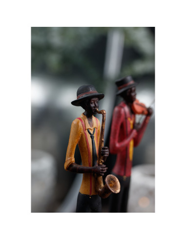 Affordable industrial style furniture Hill Interiors Standing Jazz Band Violinist 0267 for modern home decor, free shipping opt