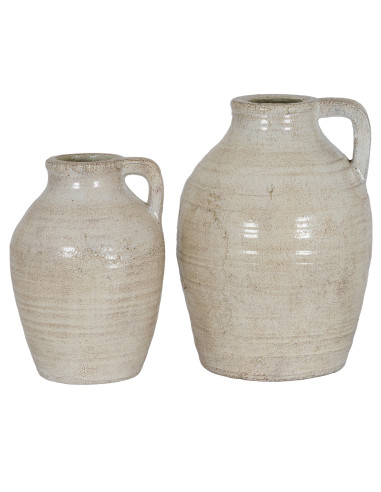 High-quality metal and wood construction of Hill Interiors SKU 24624 Tarn Collection Large Jug With Handle, detailed view for U