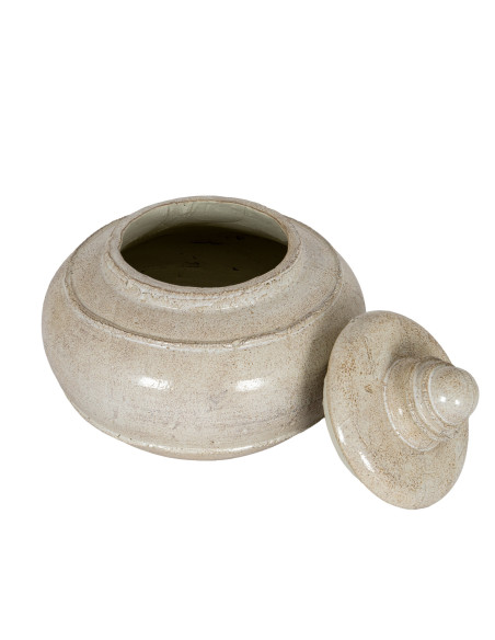 Affordable industrial style furniture Hill Interiors Tarn Collection Large Pot With Lid 24598 for modern home decor, free shipp