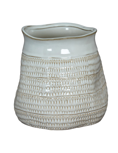 Hill Interiors Tava Wide Hewn Vase 24471 - Authentic Hill Interiors furniture directly from FastDaddy UK. Exclusive collection