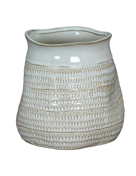 Hill Interiors Tava Wide Hewn Vase 24471 - Authentic Hill Interiors furniture directly from FastDaddy UK. Exclusive collection