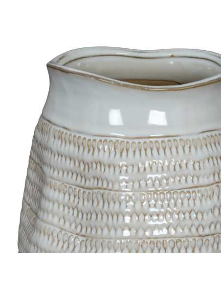 Affordable industrial style furniture Hill Interiors Tava Wide Hewn Vase 24471 for modern home decor, free shipping options and