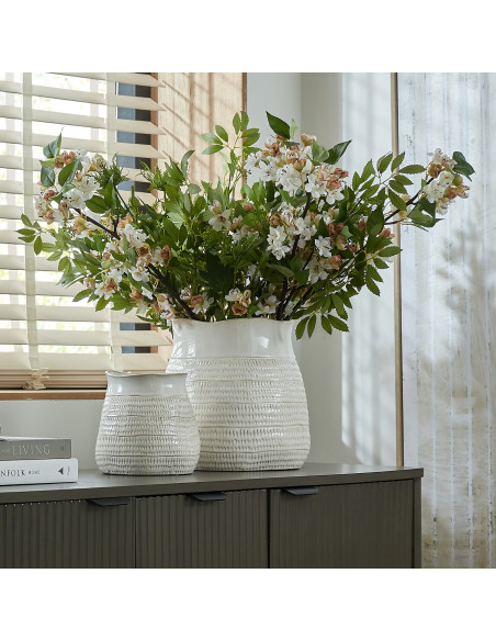 Full dimensions and specifications of Hill Interiors Tava Wide Hewn Vase 24471: Height 26.00cm, Width 26.00cm, perfect for your