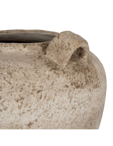 Affordable industrial style furniture Hill Interiors Terra Medium Urn Vase With Handles 24620 for modern home decor, free shipp