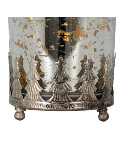 Affordable industrial style furniture Hill Interiors The Lustre Collection Christmas Large Candle Holder 21924 for modern home