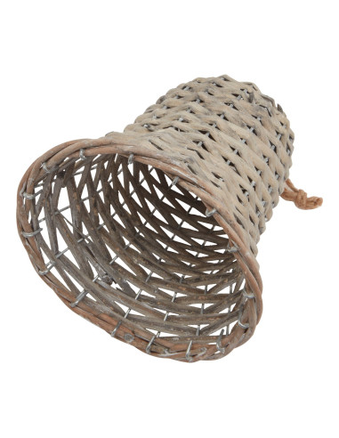 Affordable industrial style furniture Hill Interiors The Noel Collection Large Wicker Bell Decoration 23278 for modern home dec