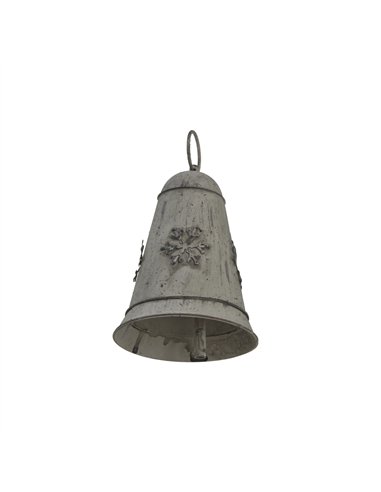 Hill Interiors Rustic Metal Hanging Bell With Snowflake 24095