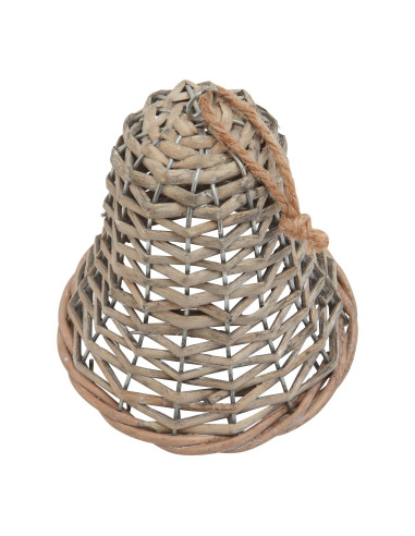 Affordable industrial style furniture Hill Interiors The Noel Collection Medium Wicker Bell Decoration 23277 for modern home de