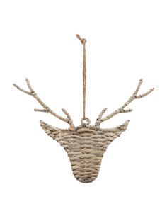 Hill Interiors The Noel Collection Wicker Hanging Reindeer 23285 - Authentic Hill Interiors furniture directly from FastDaddy U