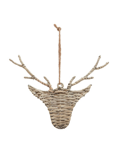 Hill Interiors The Noel Collection Wicker Hanging Reindeer 23285 - Authentic Hill Interiors furniture directly from FastDaddy U