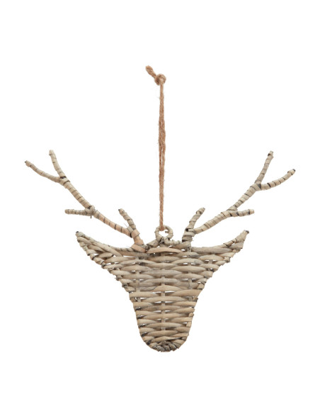 Hill Interiors The Noel Collection Wicker Hanging Reindeer 23285 - Authentic Hill Interiors furniture directly from FastDaddy U