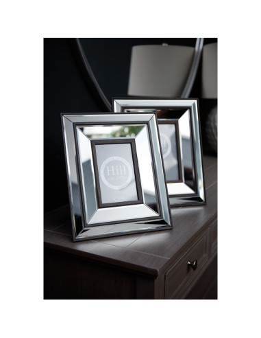 Affordable industrial style furniture Hill Interiors Tristan Mirror And Wood 5X7 Frame 20837 for modern home decor, free shippi