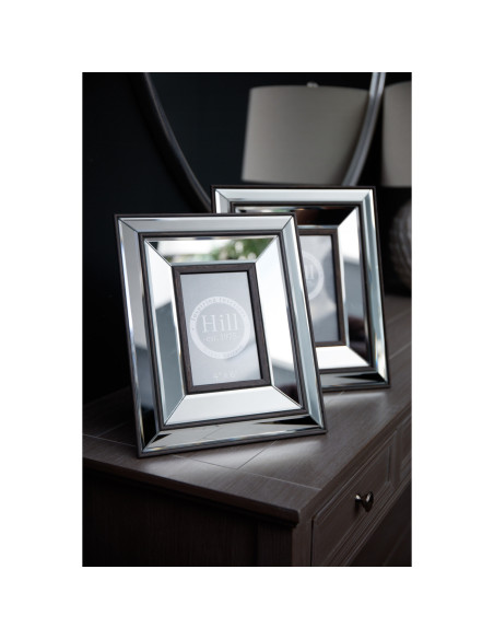 Affordable industrial style furniture Hill Interiors Tristan Mirror And Wood 5X7 Frame 20837 for modern home decor, free shippi