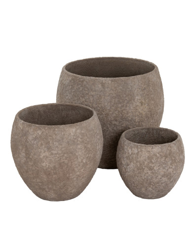 Hill Interiors Umber Pot Belly Set Of 3 Planters 24524 - Authentic Hill Interiors furniture directly from FastDaddy UK. Exclusi