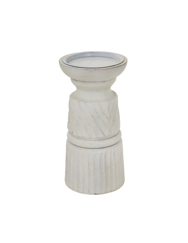 Hill Interiors White Carved Candle Holder 24208 - Authentic Hill Interiors furniture directly from FastDaddy UK. Exclusive coll