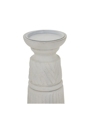Buy Hill Interiors 24208 White Carved Candle Holder online in UK with fast delivery from FastDaddy UK, your furniture expert.